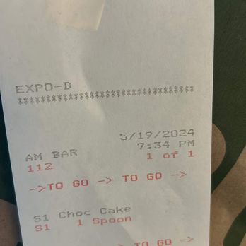 True Food Kitchen - Receipt clearly indicating that a spoon should be included. There was, in fact, no spoon. - New American Near Me - Reston, Virginia