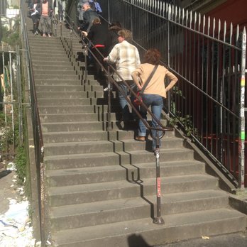 La Butte Montmartre - The ascent of Rue Drevet...so not even the steepest stairs of La Butte Montmartre - Museums Near Me - Paris, 75