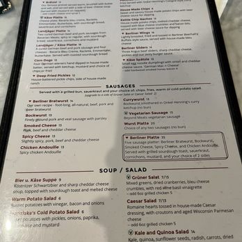 Berliner Beerhall - Menu - German Near Me - Tacoma, Washington