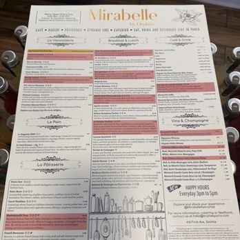 Mirabelle by Orphée - Menu - Patisserie/Cake Shop Near Me - Seattle, Washington
