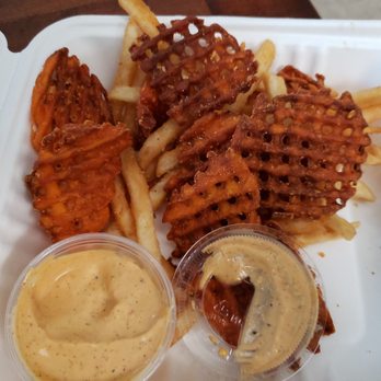 Spitz - Mixed fries (+$4.50 added to combo order) - Mediterranean Near Me - Portland, Oregon Spitz - Mixed fries (+$4.50 added to combo order) - Mediterranean Near Me - Portland, Oregon
