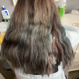I can't believe she would let us leave the salon like this! We were charged $200 from Selena and it was requested to do a rose gold. I can't believe she would let us leave the salon like this! We were charged $200 from Selena and it was requested to do a rose gold.