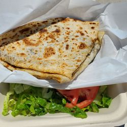 Falafel Fresh - Quesadilla with gyro meat
