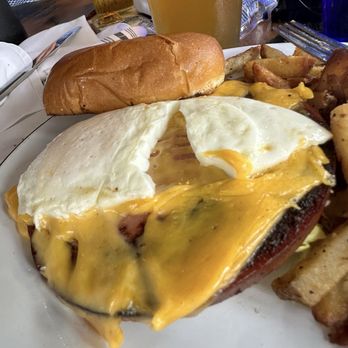 The Stave - Fried bologna sandwich with an over easy egg. Absolutely incredible!!! - Southern Near Me - Frankfort, Kentucky The Stave - Fried bologna sandwich with an over easy egg. Absolutely incredible!!! - Southern Near Me - Frankfort, Kentucky