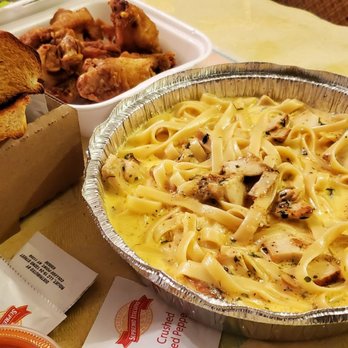 Old Sicily Pizza - Chicken fettuccine alfredo and wings. - Pizza Near Me - North Hollywood, California Old Sicily Pizza - Chicken fettuccine alfredo and wings. - Pizza Near Me - North Hollywood, California