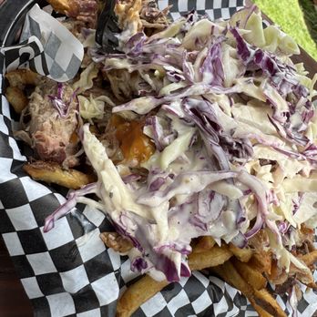 Silver King Smoke Lodge - Loaded fries, partly eaten. - Smokehouse Near Me - Pinetop-Lakeside, Arizona