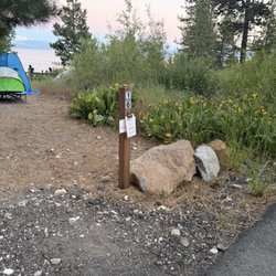 One of the prime camp sites with lake views.