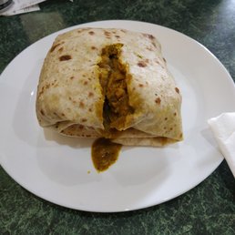 Boneless Curry chicken roti Boneless Curry chicken roti