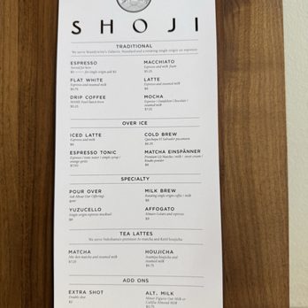 Shoji - Menu - Cocktail Bars Near Me - San Francisco, California Shoji - Menu - Cocktail Bars Near Me - San Francisco, California
