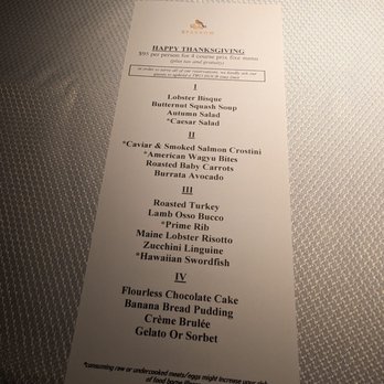 Sparrow - Thanksgiving menu - New American Near Me - Kirkland, Washington Sparrow - Thanksgiving menu - New American Near Me - Kirkland, Washington