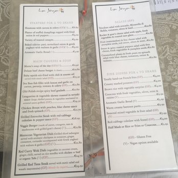La Joya - English menu - Mediterranean Near Me - Nerja, Massachusetts