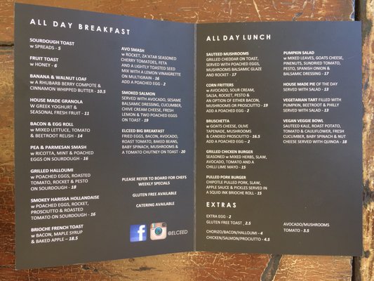 Menu photo 2 Elceed North Melbourne, VIC Menu photo 2 Elceed North Melbourne, VIC