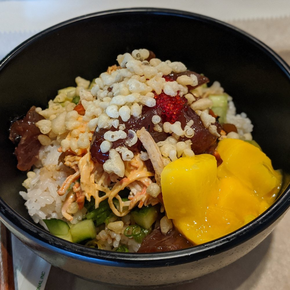 Poke Toki - Poke Bowl with mango and some crunchies - Poke Near Me - Grand Rapids, Michigan Poke Toki - Poke Bowl with mango and some crunchies - Poke Near Me - Grand Rapids, Michigan