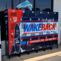 Jordan Lake lockers at Valero gas station