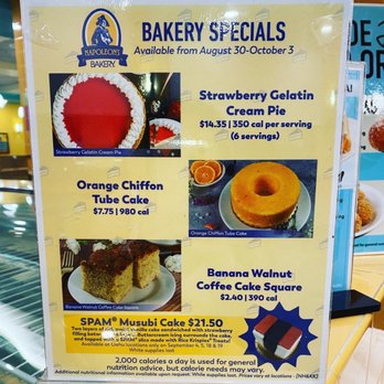 Napoleon's Bakery Waipahu - Bakery specials (Aug 30-Oct 3, 2021) - Bakeries Near Me - Waipahu, Hawaii