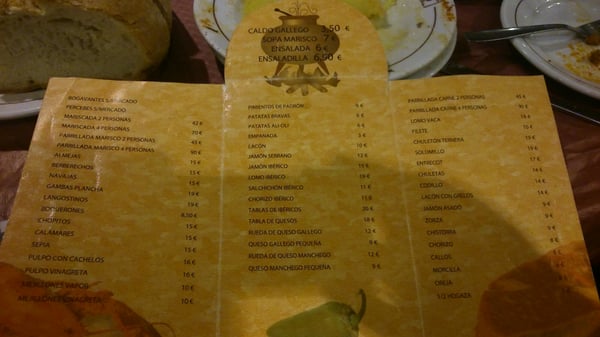 Menu photo 1 Mesón A Lareira Alcorcón, M