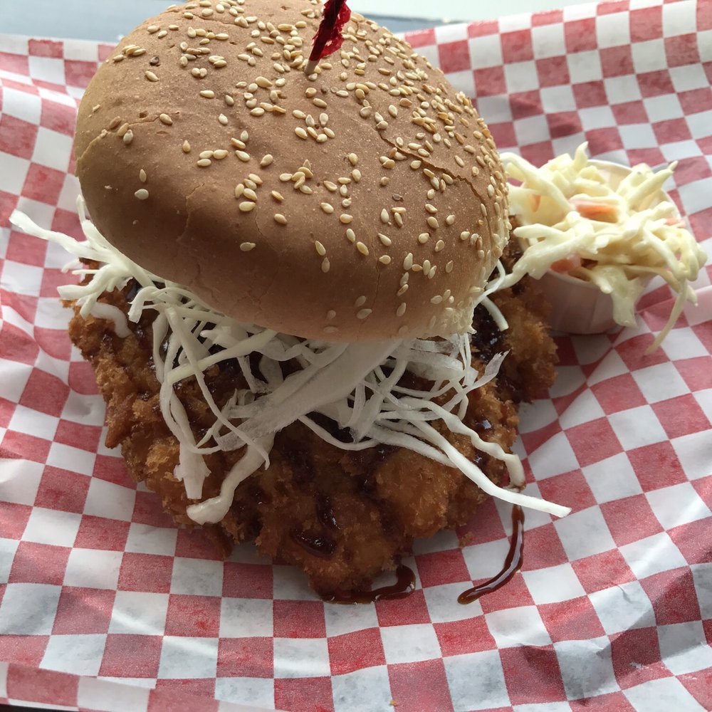 Fat Ninja Bite - Pork katsu burger - Japanese Near Me - Toronto, Ontario Fat Ninja Bite - Pork katsu burger - Japanese Near Me - Toronto, Ontario