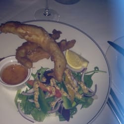 Nick's Restaurant - Haddock in tempura. Enjoying a meal with family:)