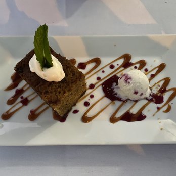 Bellamy's Restaurant - Sticky cake & gelato, not too sweet, very good ' on the lighter side - New American Near Me - Escondido, California