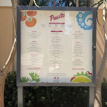 Puesto Anaheim - Outside menu - Mexican Near Me - Anaheim, California