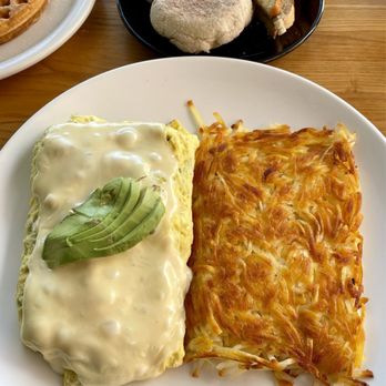 Camino Corner Restaurant - Camino Omelette with Hash Brown and English Muffin ($18.65) - American Near Me - San Bruno, California Camino Corner Restaurant - Camino Omelette with Hash Brown and English Muffin ($18.65) - American Near Me - San Bruno, California