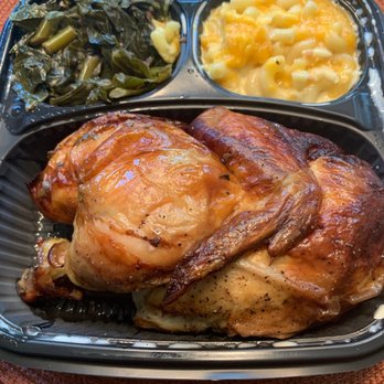 Frog & the Hen - The Hen s Signature Half Roasted Chicken, Hens Mac & Cheese, FHT Collards!! My oh my!!! - Southern Near Me - Augusta, Georgia