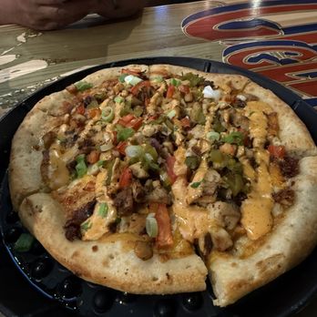 Rock & Brews - The pizza crusty is very bread-like. - American Near Me - Corning, California Rock & Brews - The pizza crusty is very bread-like. - American Near Me - Corning, California