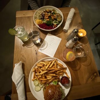 Stillwater - Veggie Burger + Kingston Bowl - Cocktail Bars Near Me - Boston, Massachusetts