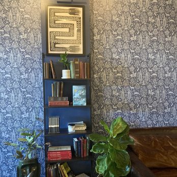 B-side Coffee - Beautiful bookcase. - Coffee & Tea Near Me - Dallas, Texas B-side Coffee - Beautiful bookcase. - Coffee & Tea Near Me - Dallas, Texas