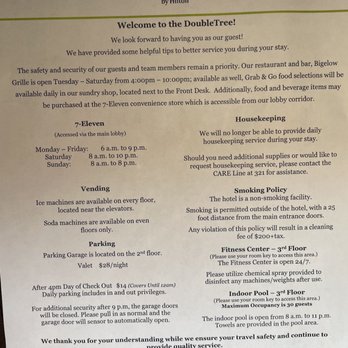 DoubleTree by Hilton Hotel & Suites Pittsburgh Downtown - Welcome Letter - Hotels Near Me - Pittsburgh, Pennsylvania