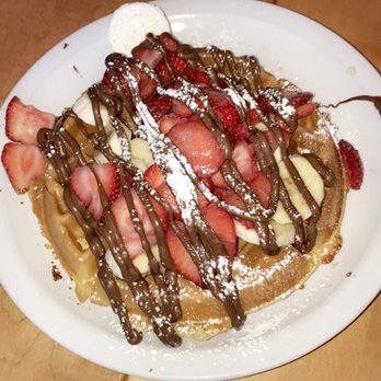 Brownstone Pancake Factory - Nutella waffle - Breakfast & Brunch Near Me - Edgewater, New Jersey