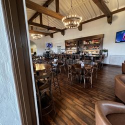 Bar side, restaurant had just opened for the day
