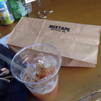 Mixtape Bushwick - My Ovenly granola cookie and iced coffew - Coffee & Tea Near Me - Brooklyn, New York