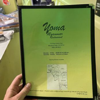 Yoma Myanmar - menu - Burmese Near Me - Monterey Park, California Yoma Myanmar - menu - Burmese Near Me - Monterey Park, California