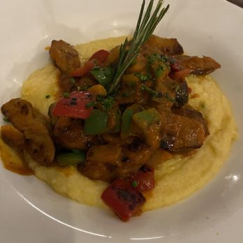 Willies Modern Fare - Sausage over polenta delicious - Modern European Near Me - Rancho Mirage, California