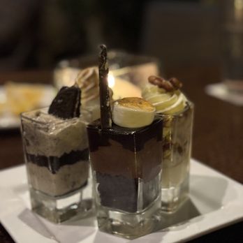 Seasons 52 - Pecan Pie Mini, Cookies 'N' Cream Mini, Key Lime Pie Mini, Belgian Chocolate S'Mores Mini - New American Near Me - Costa Mesa, California Seasons 52 - Pecan Pie Mini, Cookies 'N' Cream Mini, Key Lime Pie Mini, Belgian Chocolate S'Mores Mini - New American Near Me - Costa Mesa, California