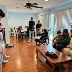 Green Pastures Residential Care Homes - Our cozy living room is where residents come together to socialize.