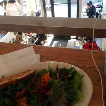 Farley's East - Mushroom panini ft view from upstairs seating area - Coffee & Tea Near Me - Oakland, California Farley's East - Mushroom panini ft view from upstairs seating area - Coffee & Tea Near Me - Oakland, California