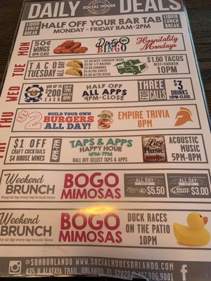 Menu photo 4 Social House Orlando Orlando, FL Menu photo 4 Social House Orlando Orlando, FL