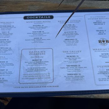 Blyth & Burrows - Menu - Cocktail Bars Near Me - Portland, Maine