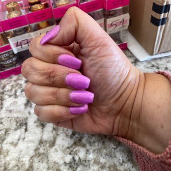 Luxury Nails Spa - Pink purple sparkly nails - Nail Salons Near Me - Rancho Cucamonga, California Luxury Nails Spa - Pink purple sparkly nails - Nail Salons Near Me - Rancho Cucamonga, California