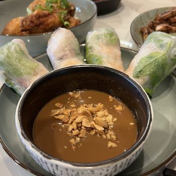 Four Seasons - Vietnamese Kitchen - Spring rolls with peanut sauce. - Vietnamese Near Me - Reno, Nevada Four Seasons - Vietnamese Kitchen - Spring rolls with peanut sauce. - Vietnamese Near Me - Reno, Nevada