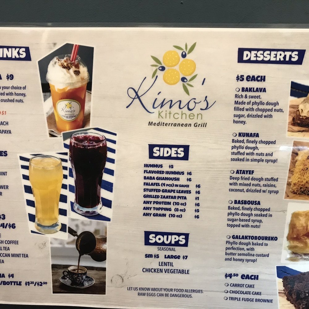 Kimo's - Menu part 2 - Mediterranean Near Me - Rockaway Beach, New York Kimo's - Menu part 2 - Mediterranean Near Me - Rockaway Beach, New York
