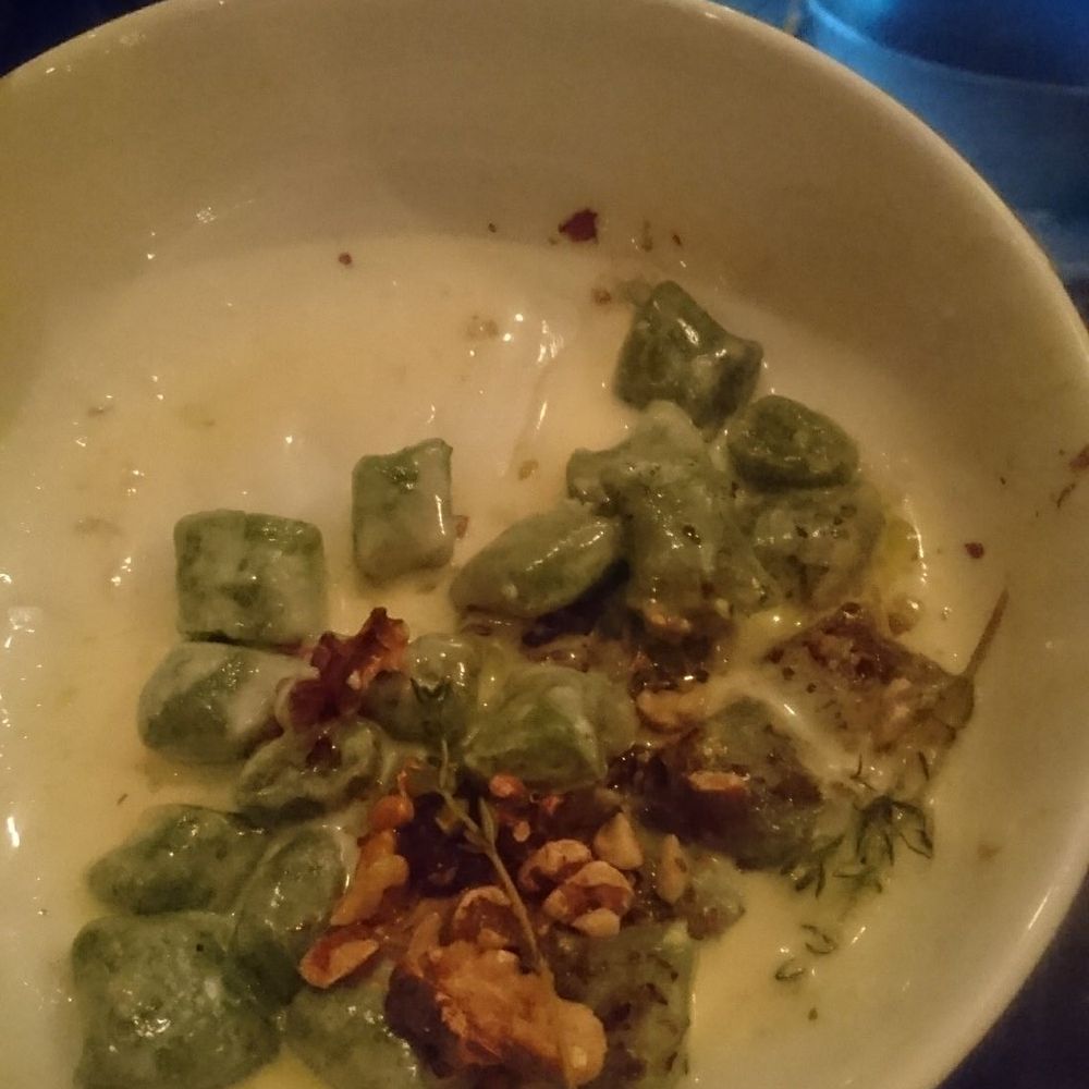 Santa Panza - Spinach gnocchi with walnut - Pizza Near Me - Brooklyn, New York