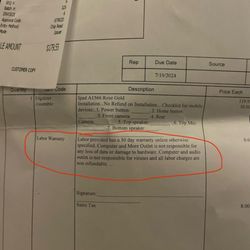 The warranty states that they are not held responsible for any broken hardware.
