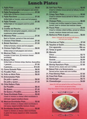 Menu photo 1 El Charrito Brownsville, TX Menu photo 1 El Charrito Brownsville, TX
