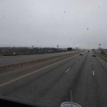 Megabus - View from upper level front row seat 4. - Transportation Near Me
