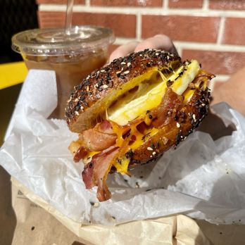 Ovenbird Bakery - Bacon egg and cheese on everything bage - Bakeries Near Me - Baltimore, Maryland Ovenbird Bakery - Bacon egg and cheese on everything bage - Bakeries Near Me - Baltimore, Maryland
