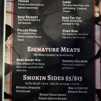 Smokin Woods BBQ - Menu - Barbeque Near Me - Oakland, California Smokin Woods BBQ - Menu - Barbeque Near Me - Oakland, California