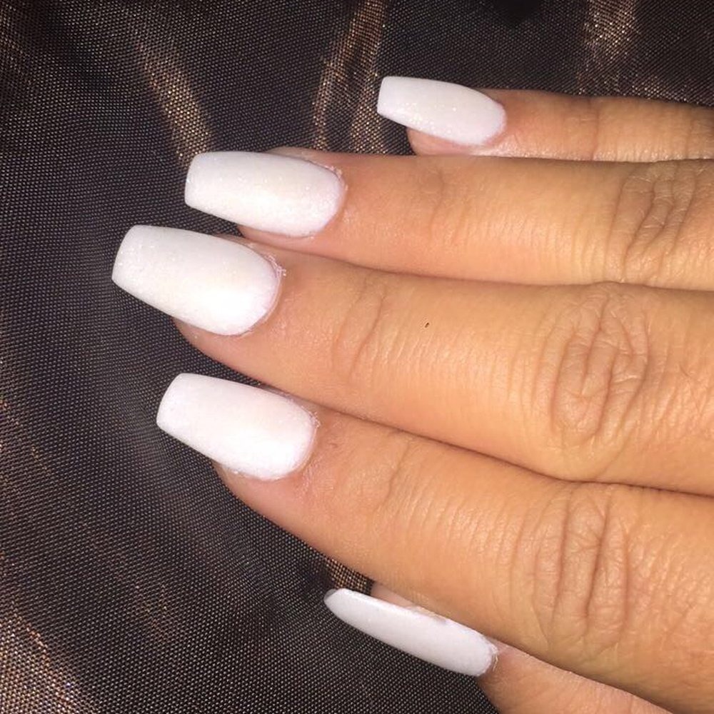 Happy Nails - total was $40 ($35 for full colored powder set color #88+ $3 coffin shape + $2 matte top) - Nail Salons Near Me - Houston, Texas Happy Nails - total was $40 ($35 for full colored powder set color #88+ $3 coffin shape + $2 matte top) - Nail Salons Near Me - Houston, Texas